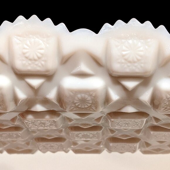 Westmoreland “Old Quilt” Milk Glass Relish Tray - Picture 5 of 7